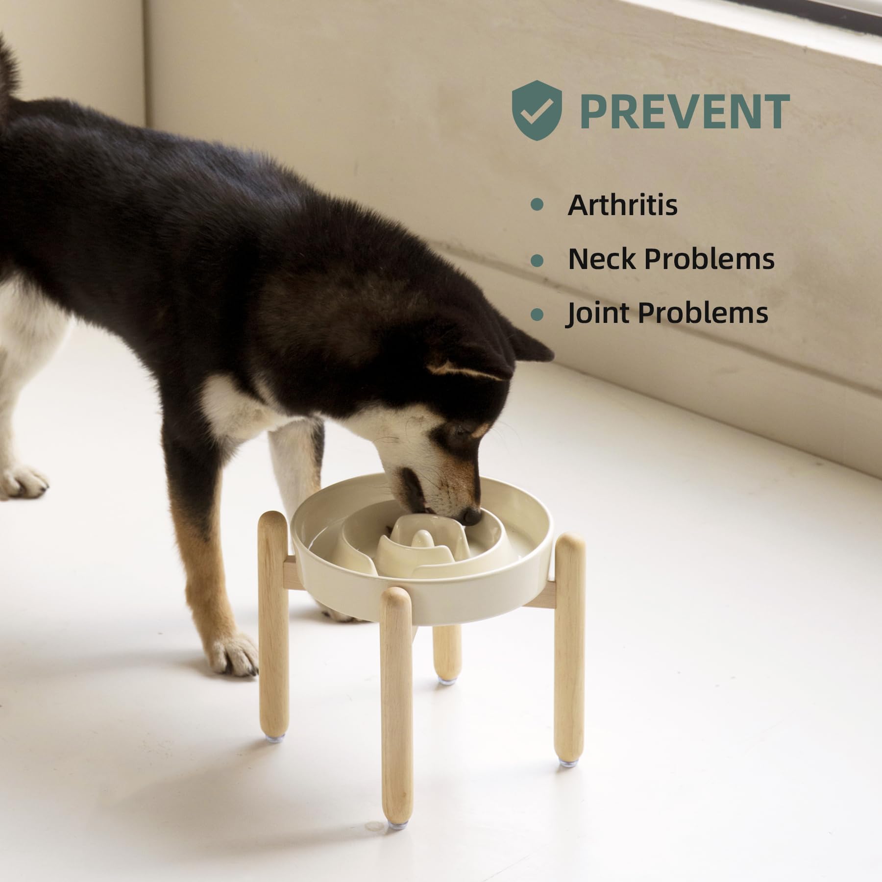 Havniva anti-slip ceramic base keeps the bowl steady