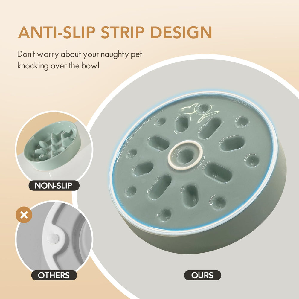 Havniva anti-slip bottom keeps the ceramic bowl steady during meals.