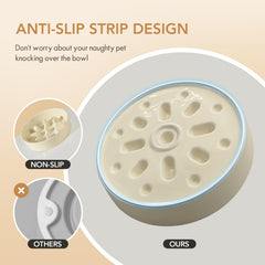 Havniva beige-dog-bowl-elevated supports comfortable posture during meals
