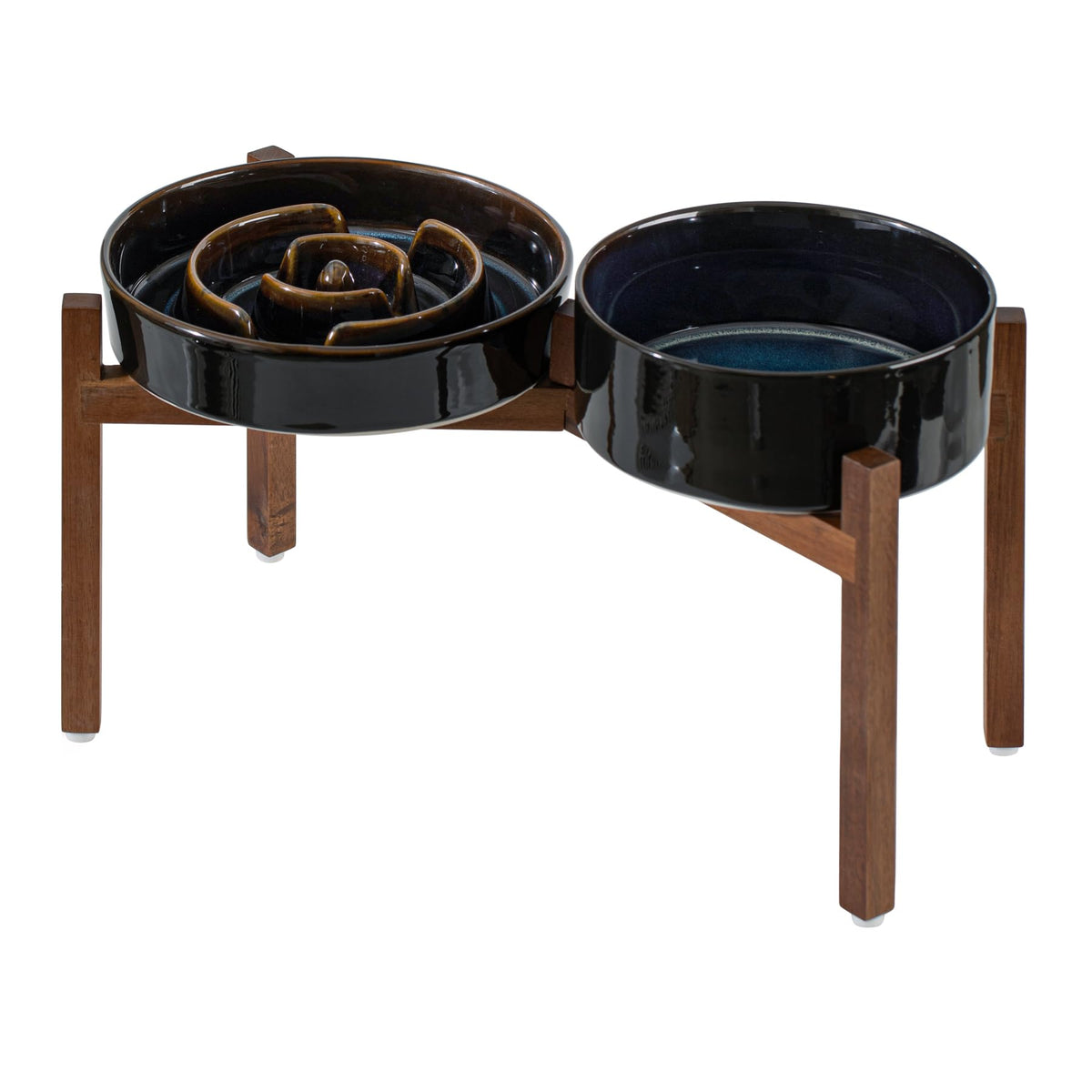 Havniva ceramic 1.6-cup bowl with raised design for easier feeding