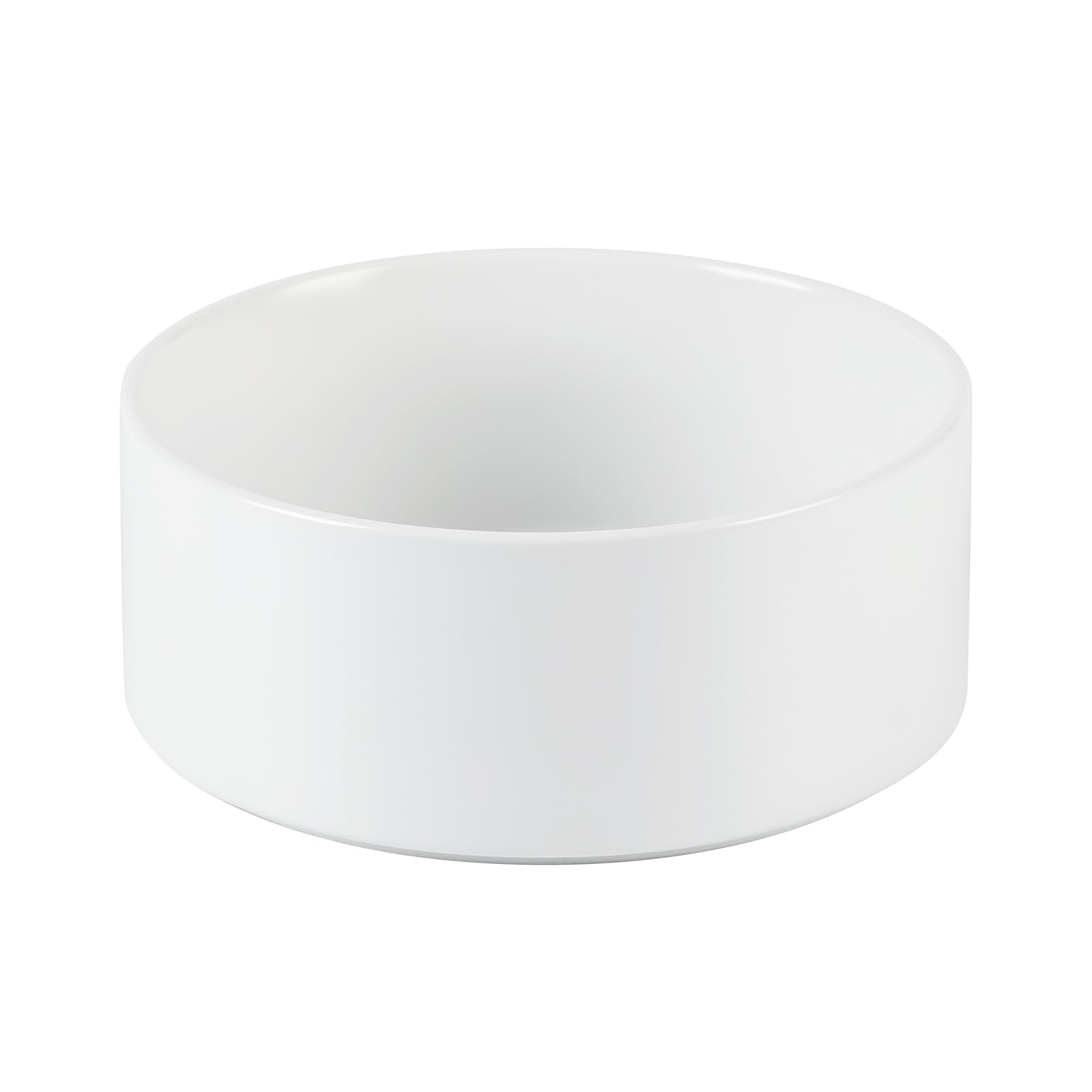 Havniva ceramic dog bowl 7.3-inch front view with easy-clean glaze for everyday meals.