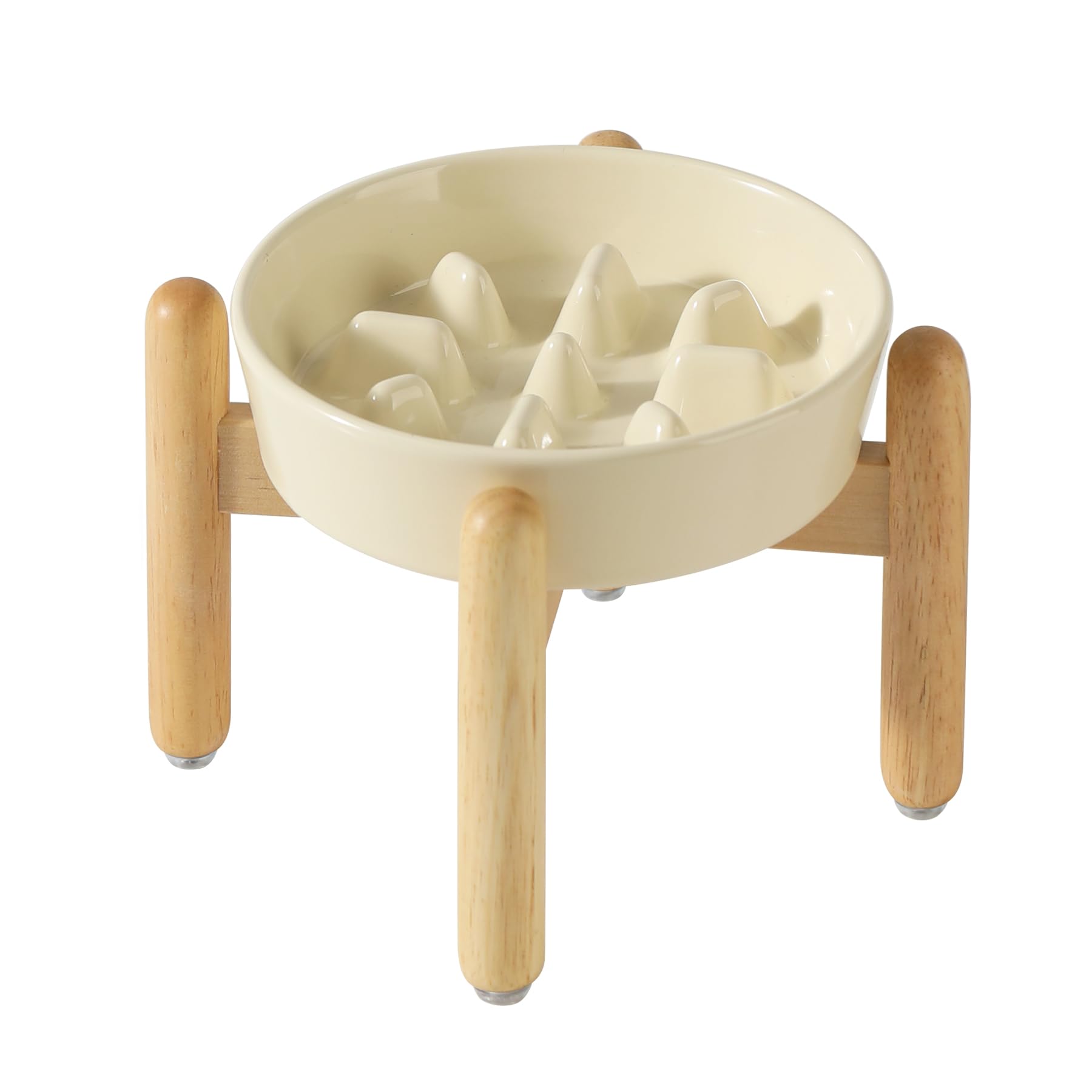 Havniva ceramic-raised-slow-feeder-dish promotes paced eating for calmer mealtimes
