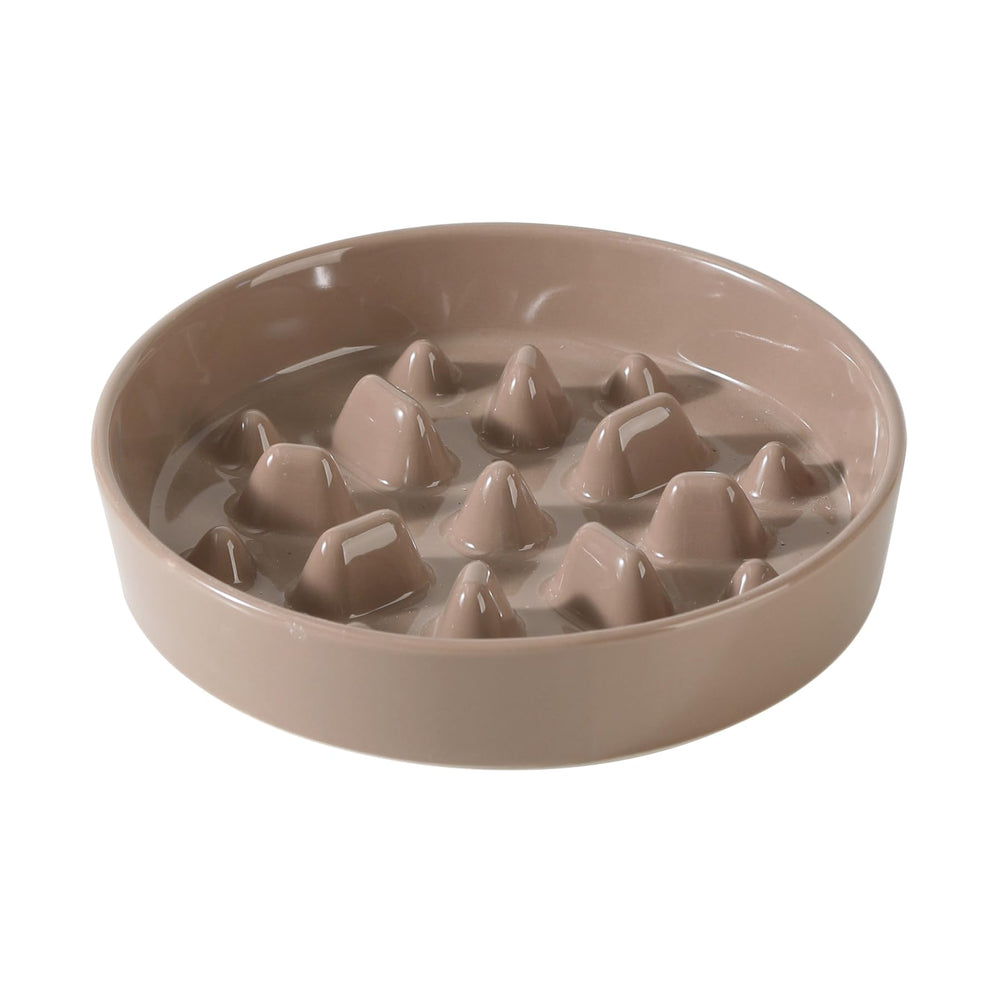 Havniva ceramic slow feeder bowl 1.6 cup front view promoting paced eating