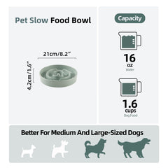 Havniva ceramic slow-feeder bowl anti-slip bottom prevents sliding during feeding.
