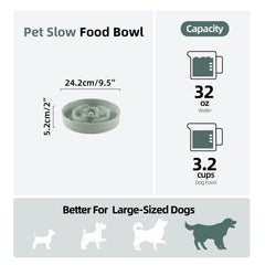 Havniva ceramic slow feeder bowl anti-slip bottom keeps steady during feeding