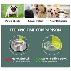 Havniva ceramic slow feeder bowl ridges create a puzzle feeding challenge