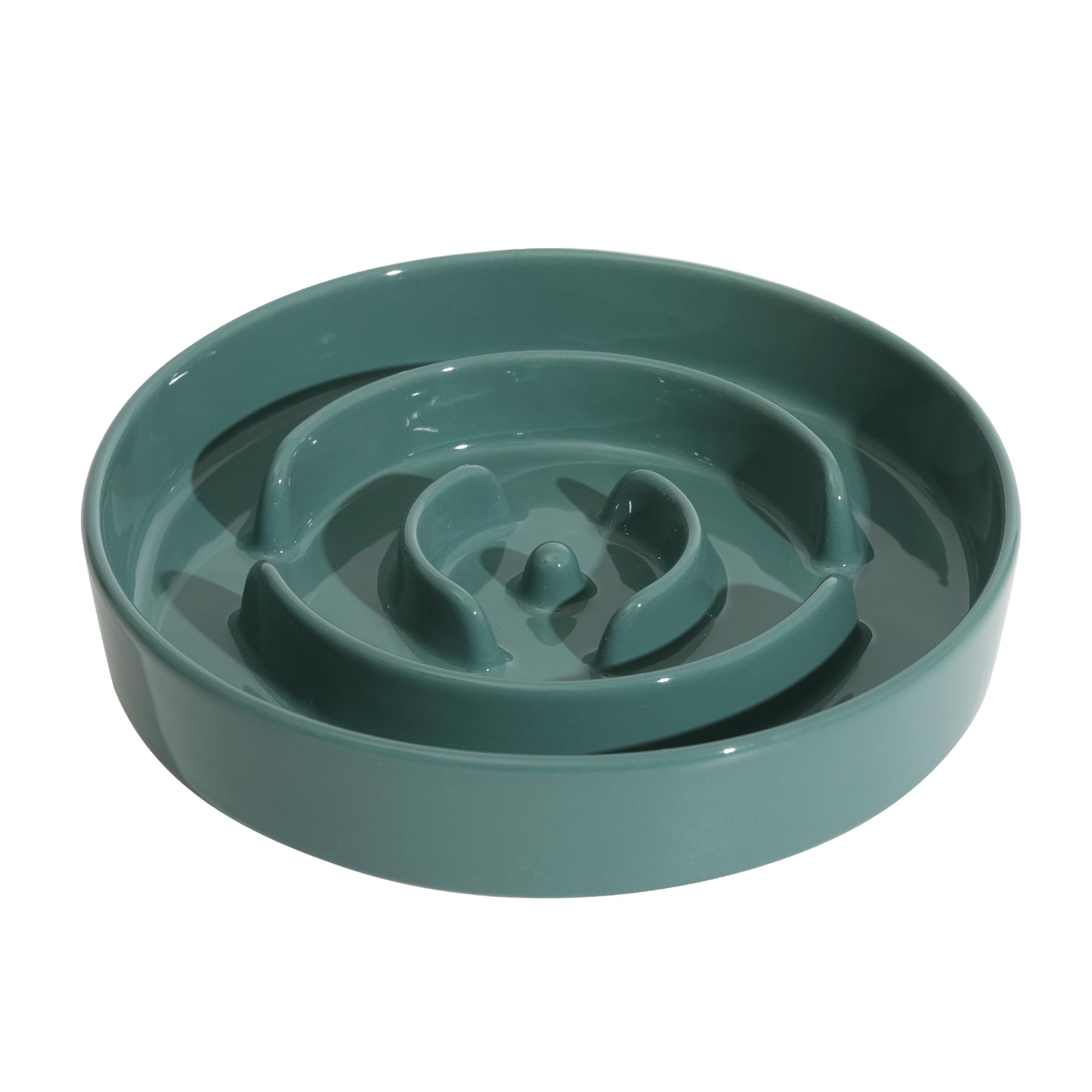 Havniva ceramic slow feeder bowl with ridges promoting controlled eating