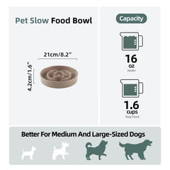 Havniva ceramic slow feeder ridges closeup highlights anti-gulping feature for controlled eating