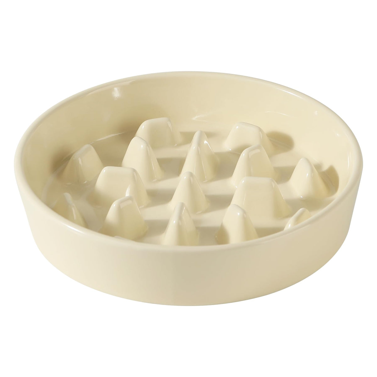 Havniva ceramic slow-feeder dog bowl with lead-free ceramic helps pace meals.