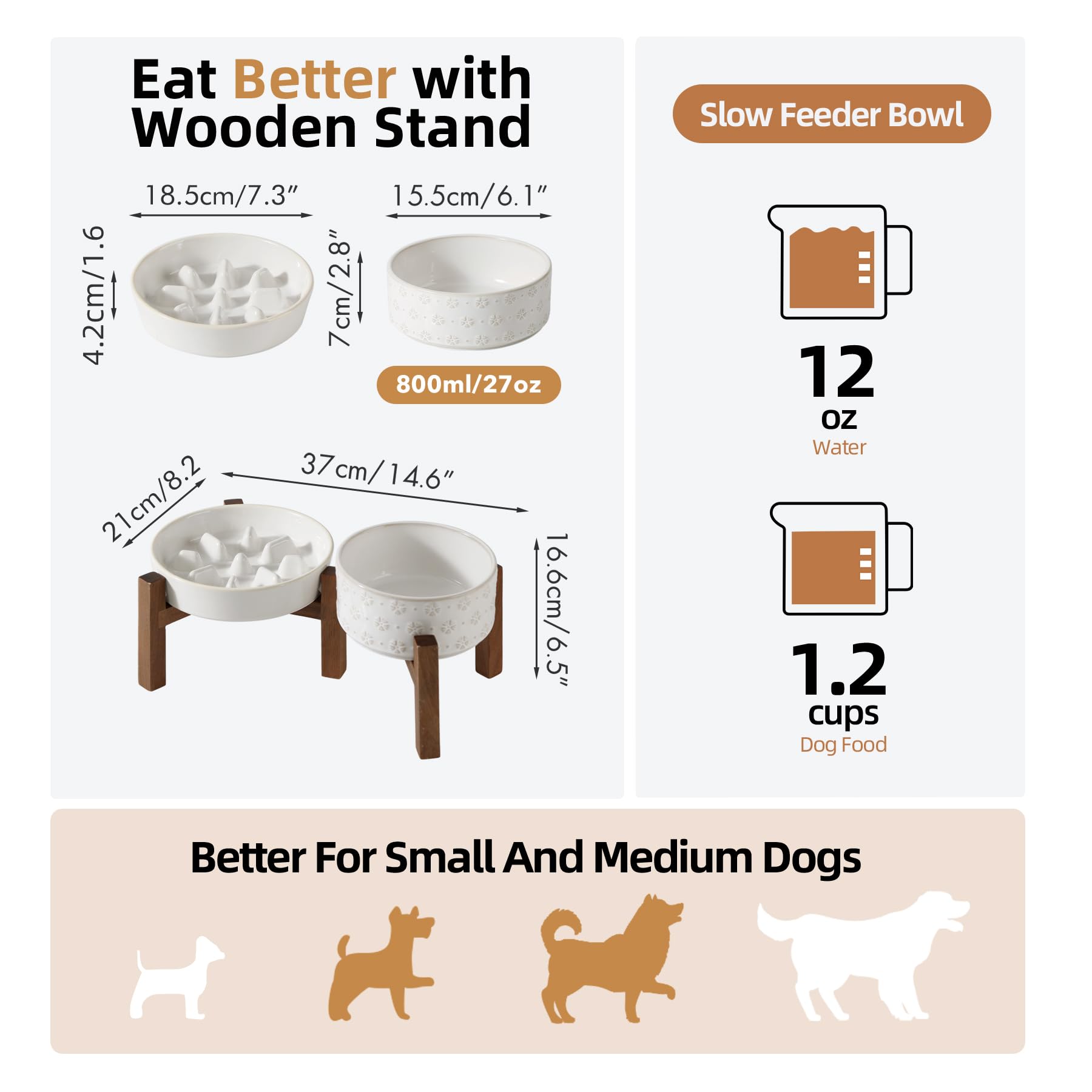 Havniva ceramic small bowl emphasizing compact slow-feeder design for meals.