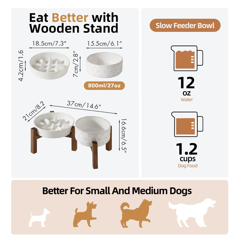 Havniva ceramic small bowl emphasizing compact slow-feeder design for meals.