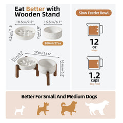 Havniva ceramic small bowl emphasizing compact slow-feeder design for meals.