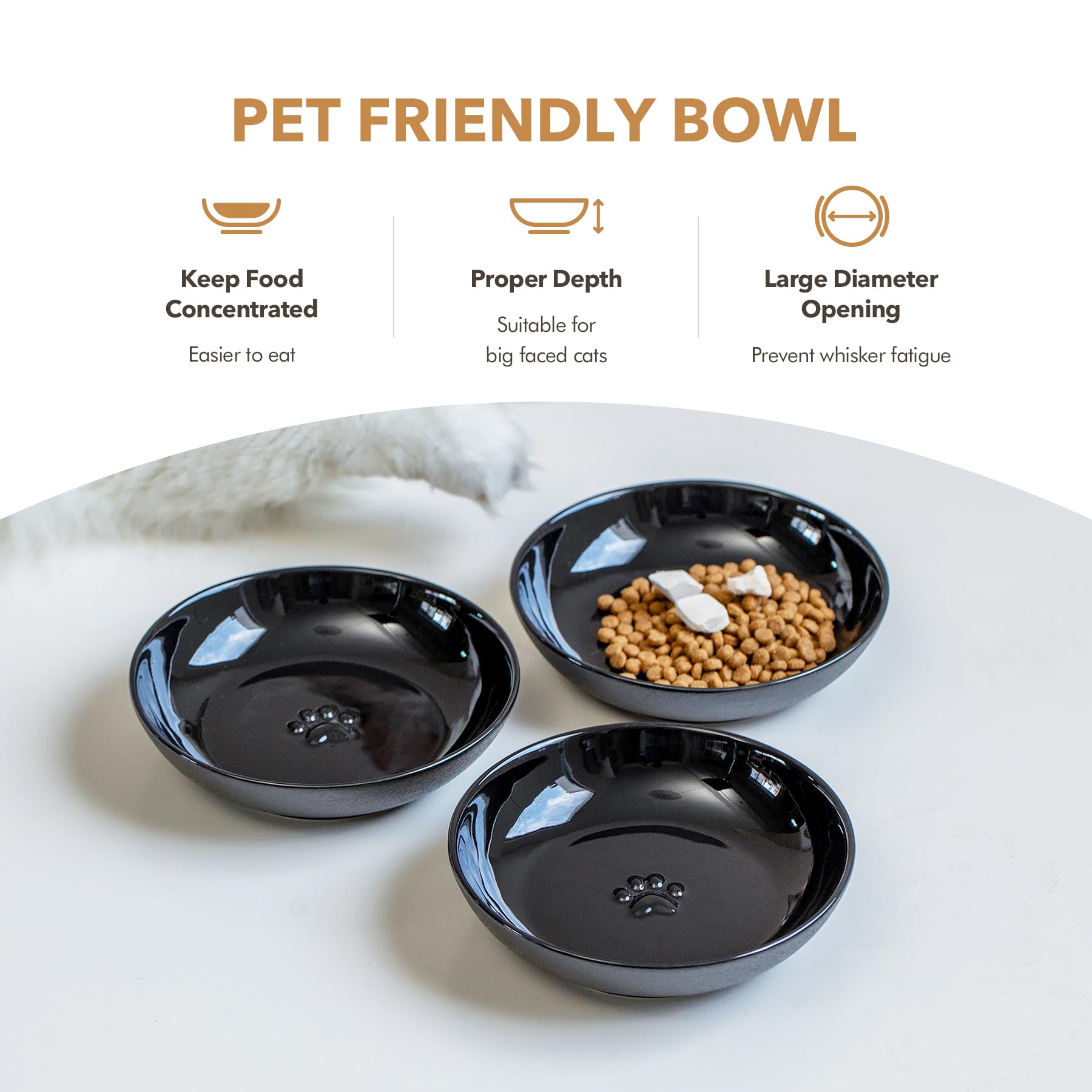 Havniva shallow bowls are easy to clean and resist residue.