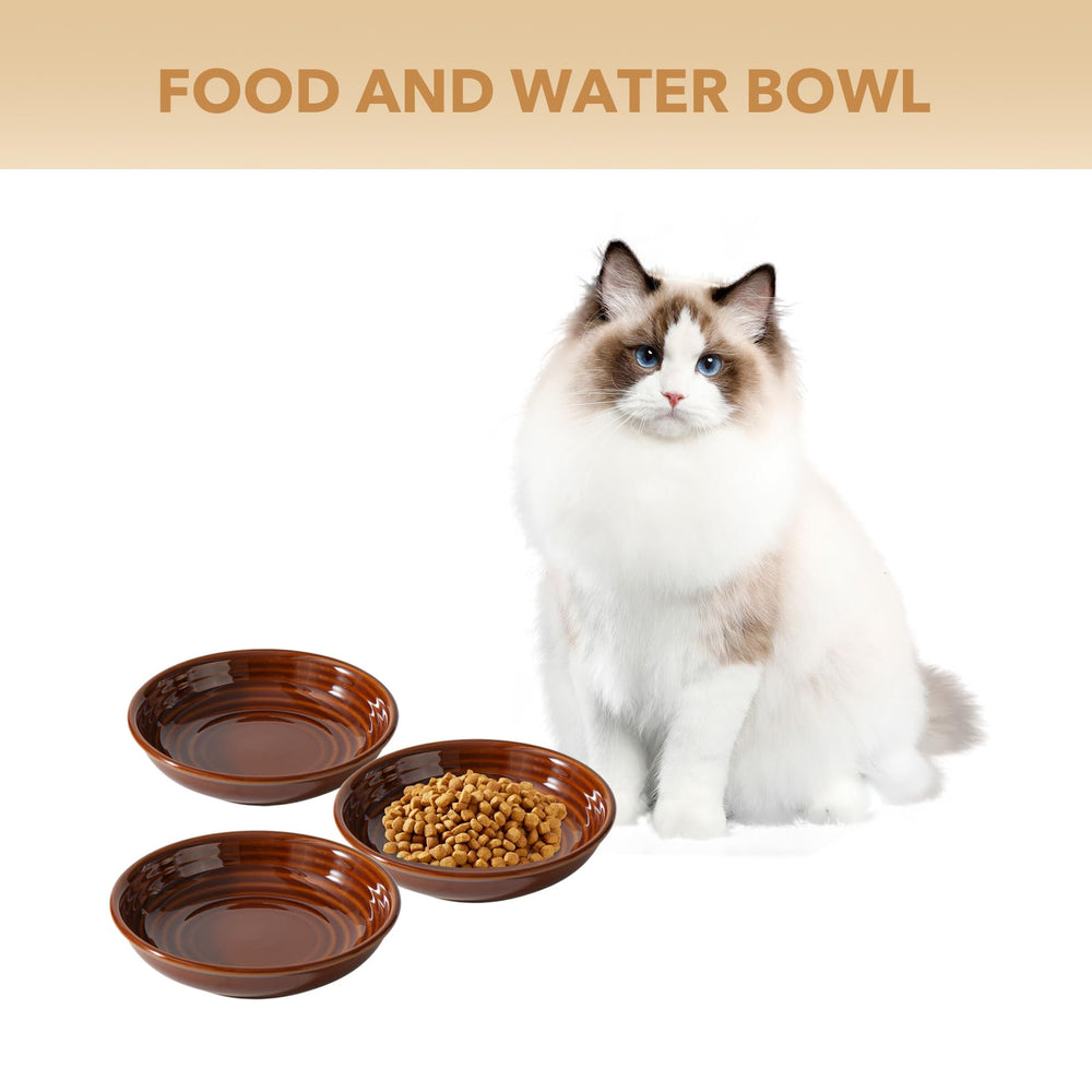 Havniva easy-clean ceramic cat dishes resist sticking for quick cleanup.