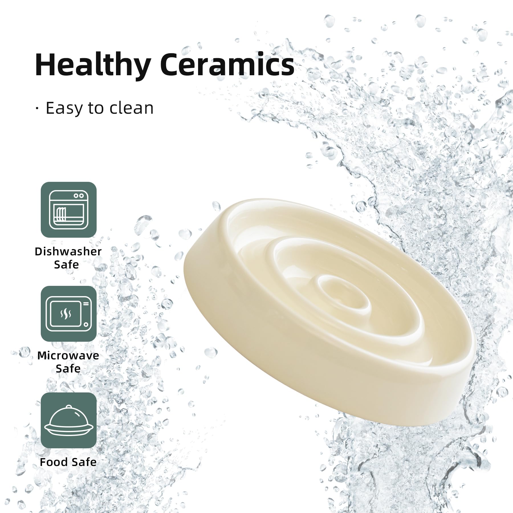 Havniva easy-clean glazed ceramic bowls for simple post-meal cleanup