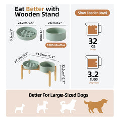 Havniva elevated 8.2-inch bowl for large dogs reduces neck strain during meals.
