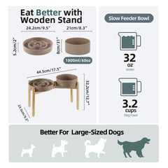 Havniva elevated dog bowl at 8.2 inches supports better posture.