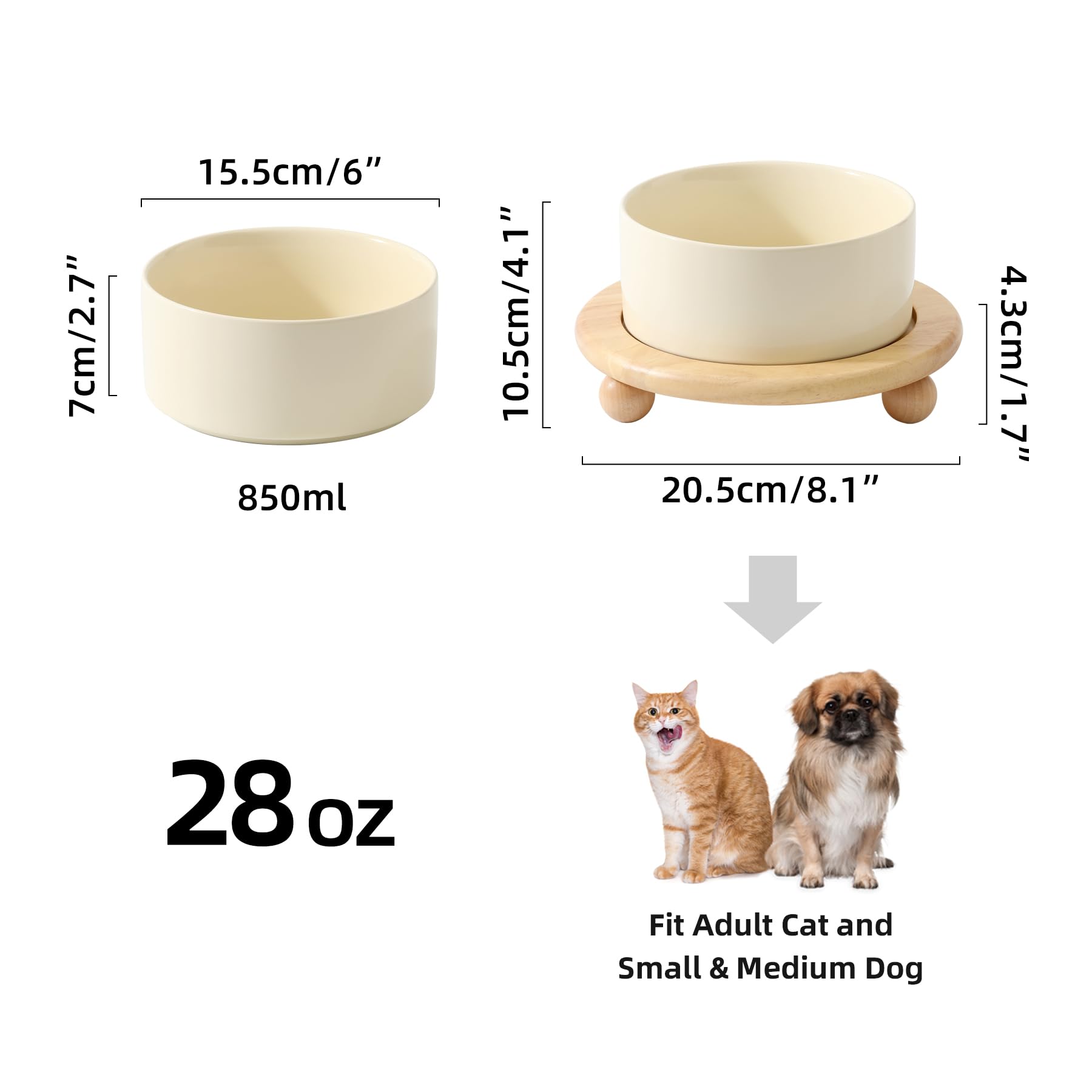 Havniva kitty elevated bowl design promotes comfortable posture for cats.