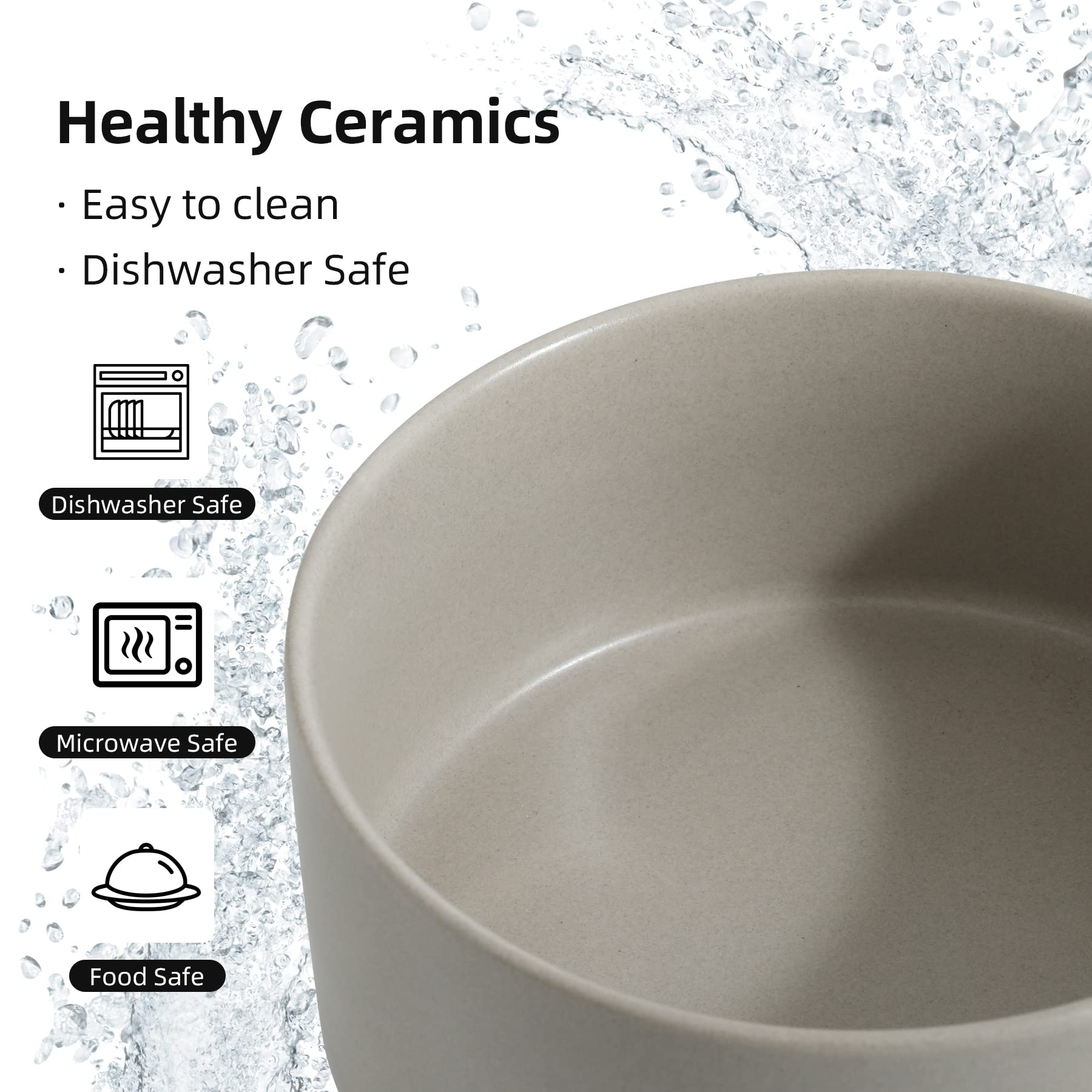 Havniva lead-free ceramic close-up emphasizes safe, durable construction.