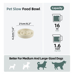Havniva puzzle dish sized 8.2 inch for medium and large dogs