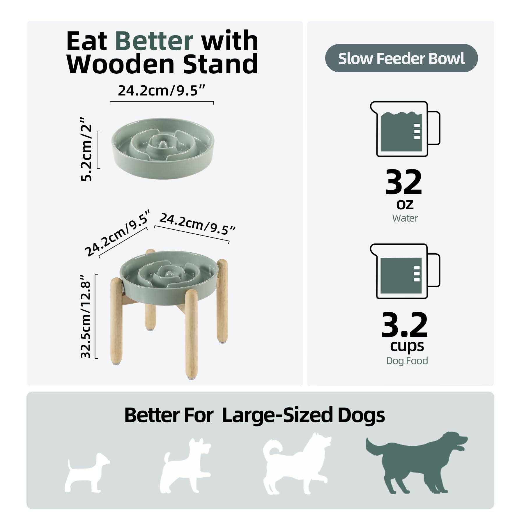 Havniva raised wooden stand supports better posture during meals for large dogs