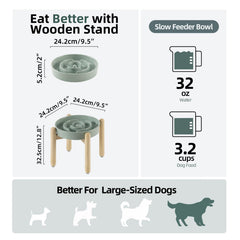 Havniva raised wooden stand supports better posture during meals for large dogs