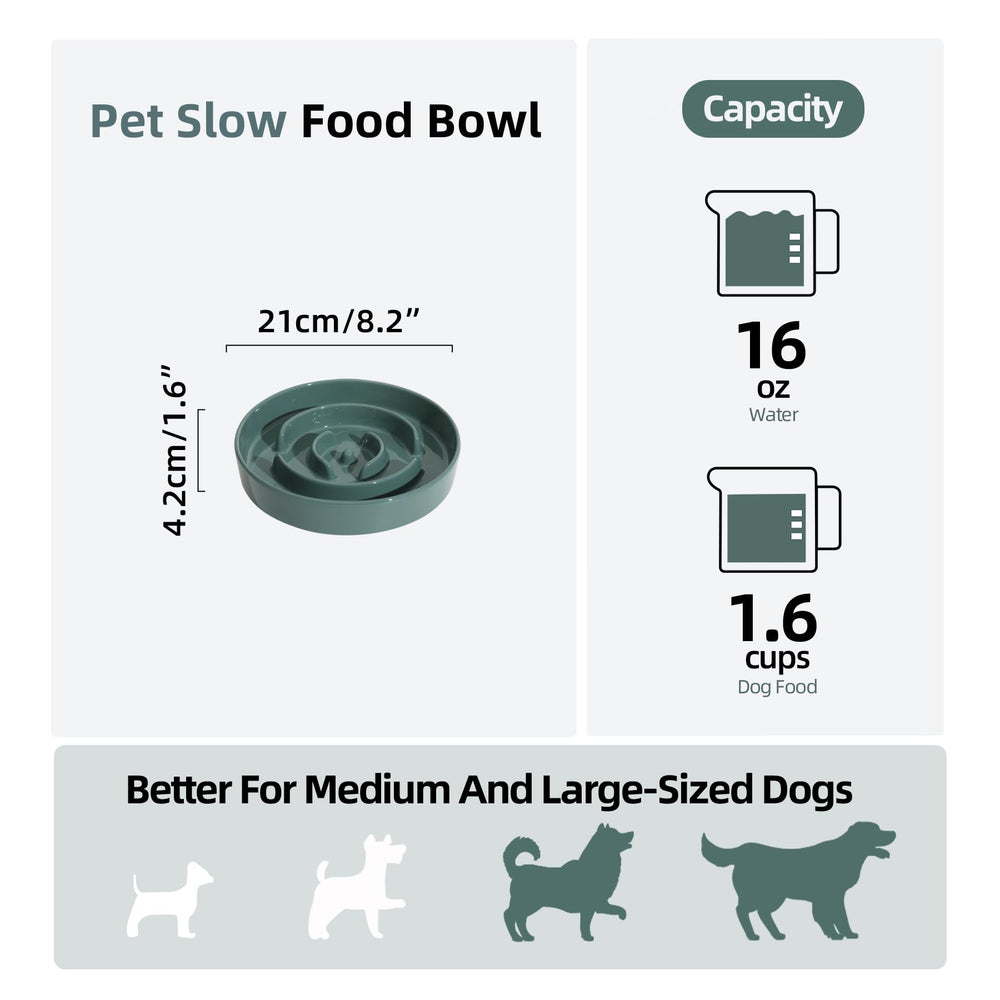 Havniva slow feeder bowl with anti-slip base prevents sliding during meals