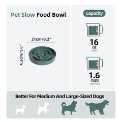 Havniva slow feeder bowl with anti-slip base prevents sliding during meals