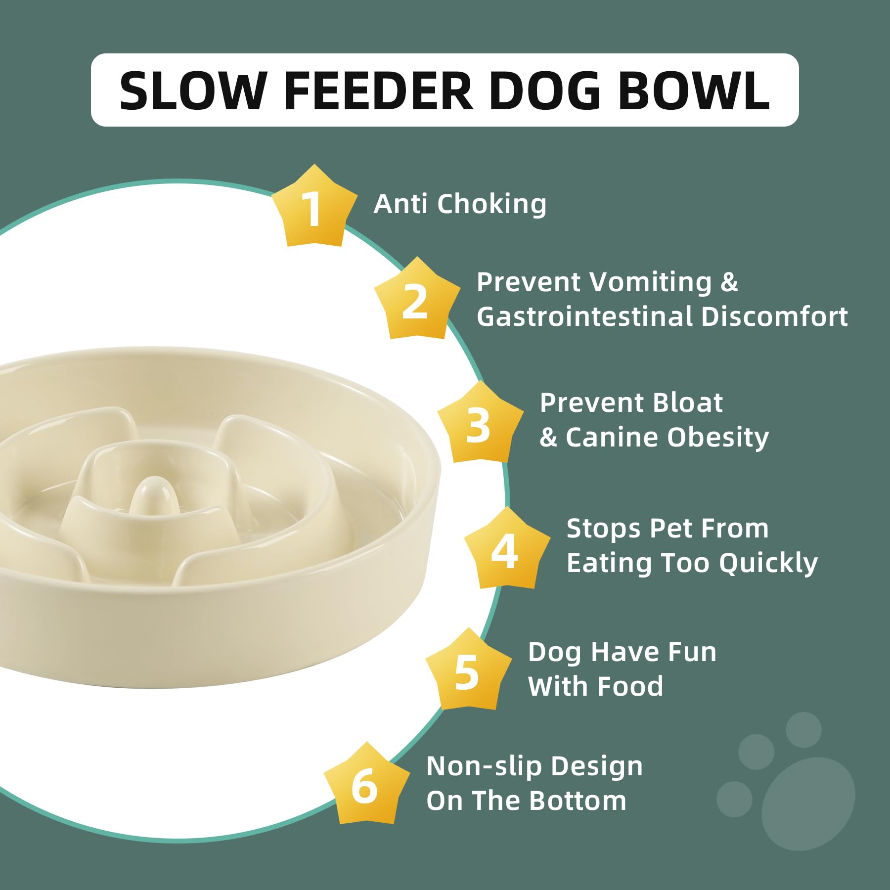 Havniva slow feeder designed for large dogs to reduce mess and encourage calmer dining