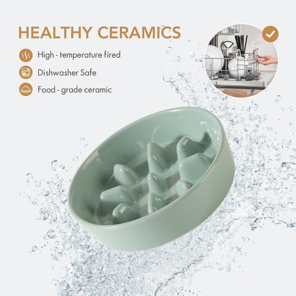 Havniva stable heavy ceramic dish resists sliding for calm mealtime.