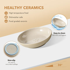 Havniva stand offers adjustable height for proper meal posture.
