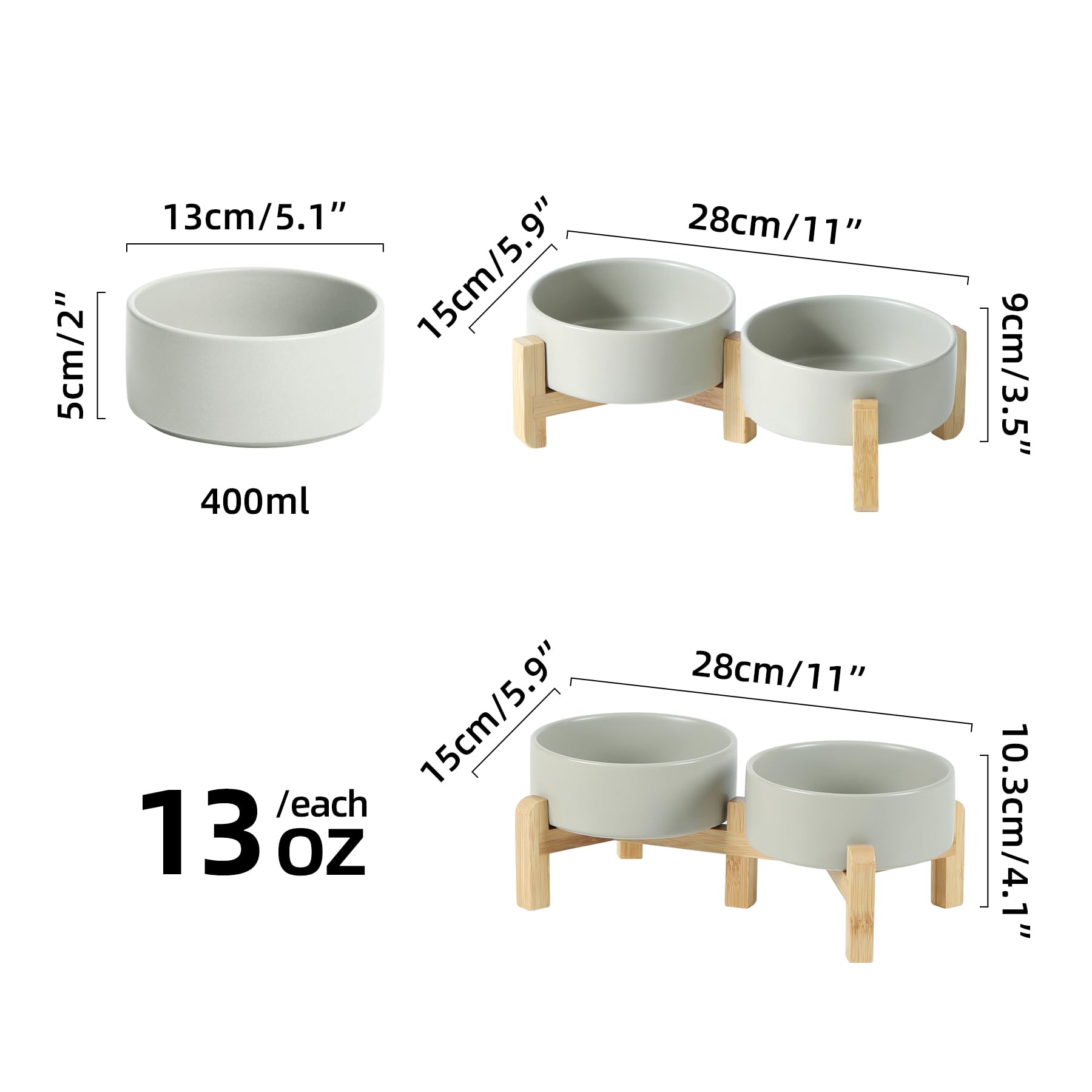 Havniva two-height stand shows adjustable height for comfortable meals.