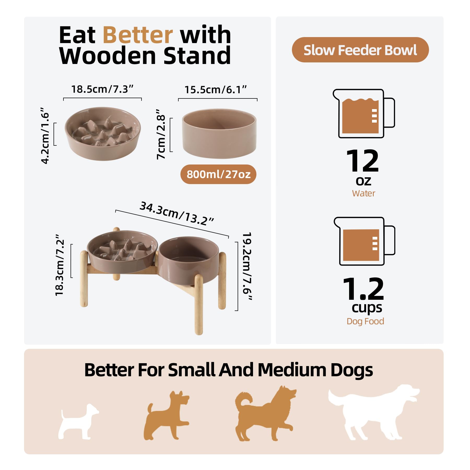 Havniva wooden stand supports ergonomic posture during meals.