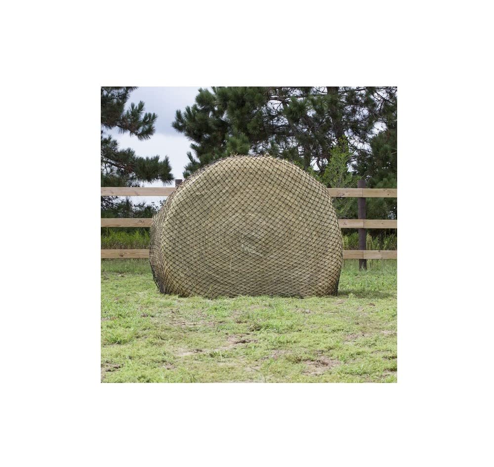 Hay Chix round bale net 5ft demonstrates durable field feeding with reduced waste