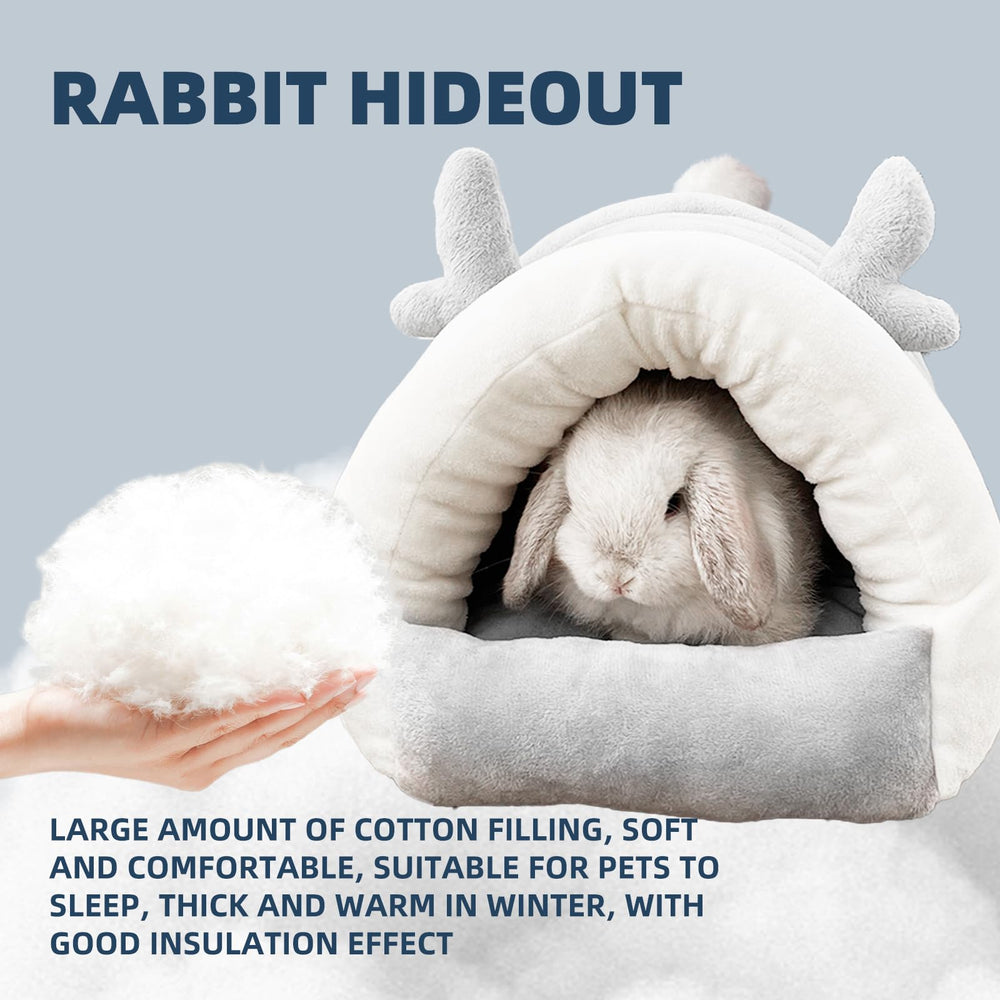 Hay Natural Gray large winter cozy shelter for small pets.
