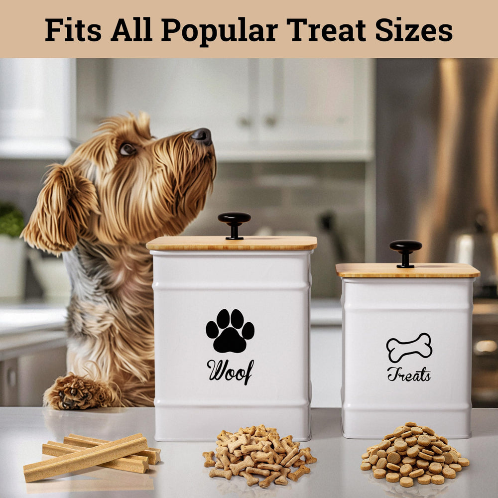 HB Design Co airtight bamboo lids closeup highlights moisture protection for treats.