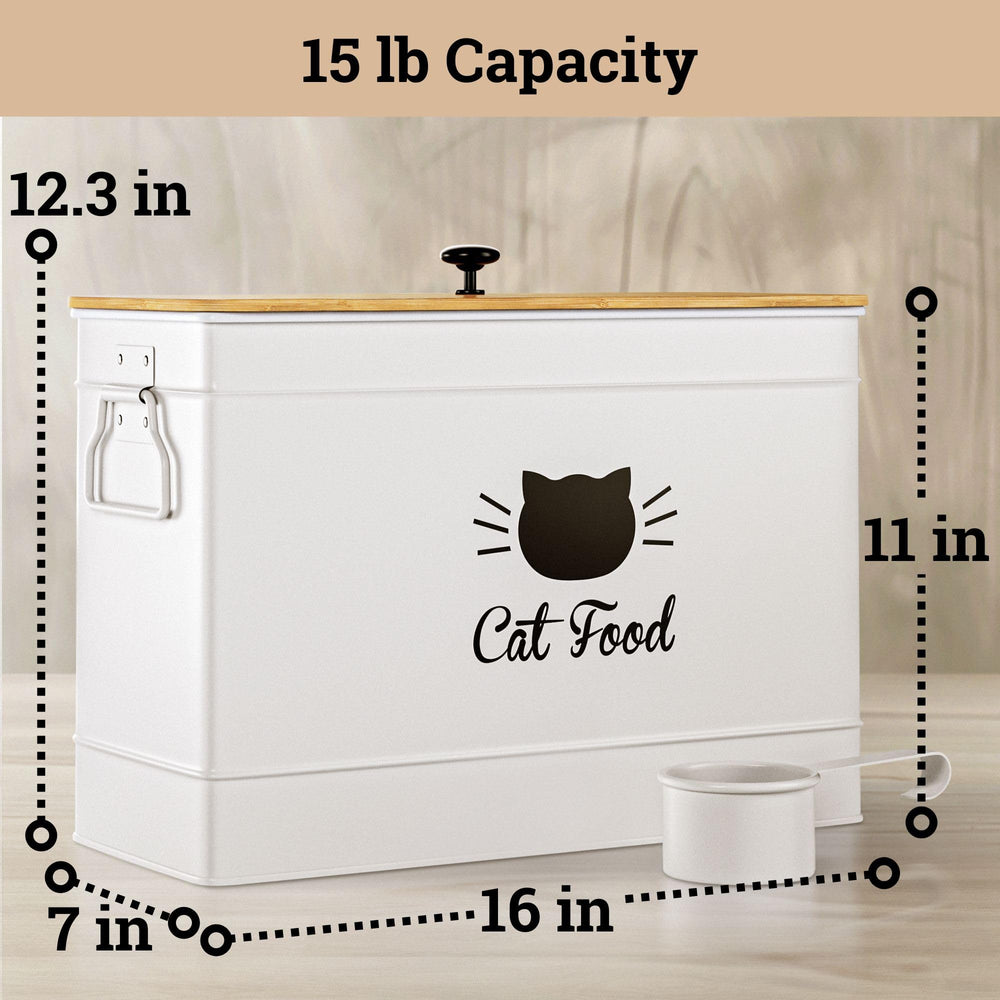 HB Design Co. metal scoop included for quick kibble scooping