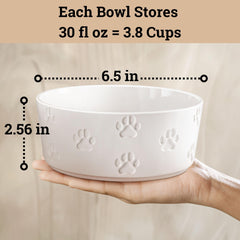 HB Design Co dog bowls 6.5-inch diameter ideal for medium dogs at mealtimes