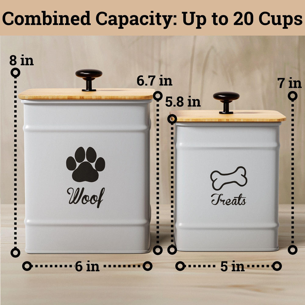 HB Design Co set shown on kitchen counter ready for daily pet treats