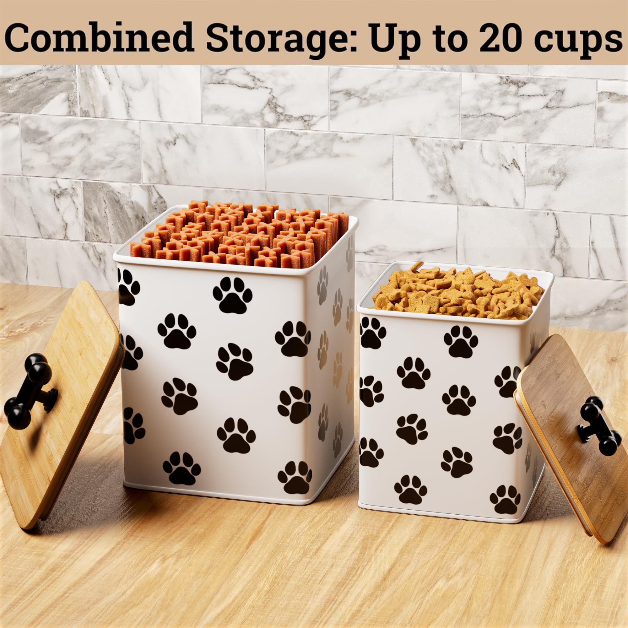 HB Design Co bone-handled lids enable easy access to treats.