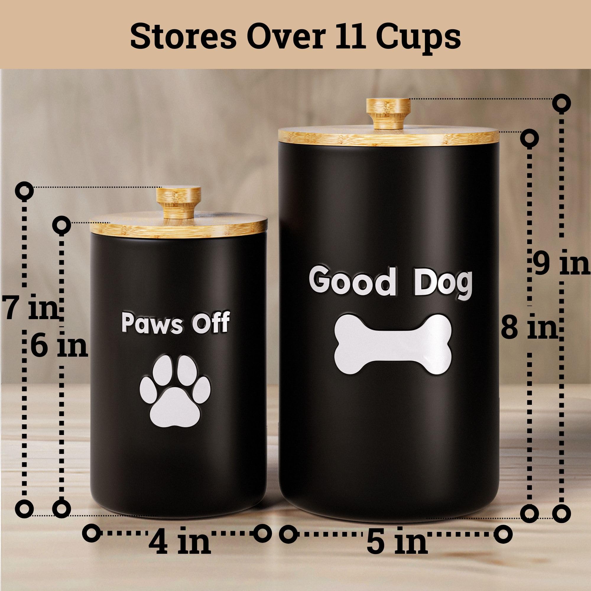 HB Design Co two-piece jar set stores up to 11 cups of treats.