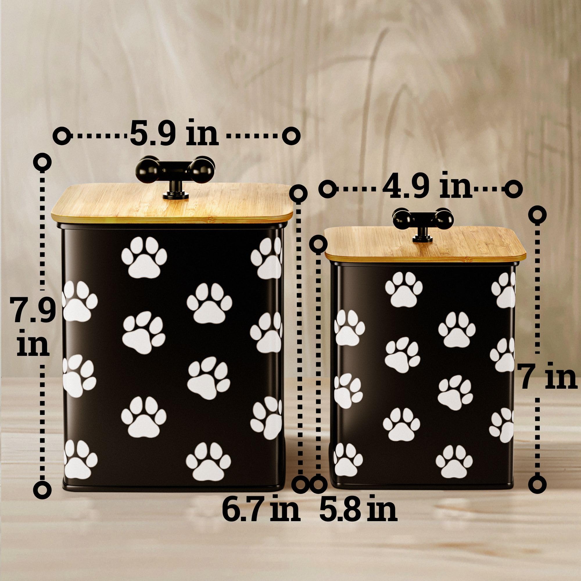 HB Design Co bamboo lids and powder coat finish suggest durable stylish storage