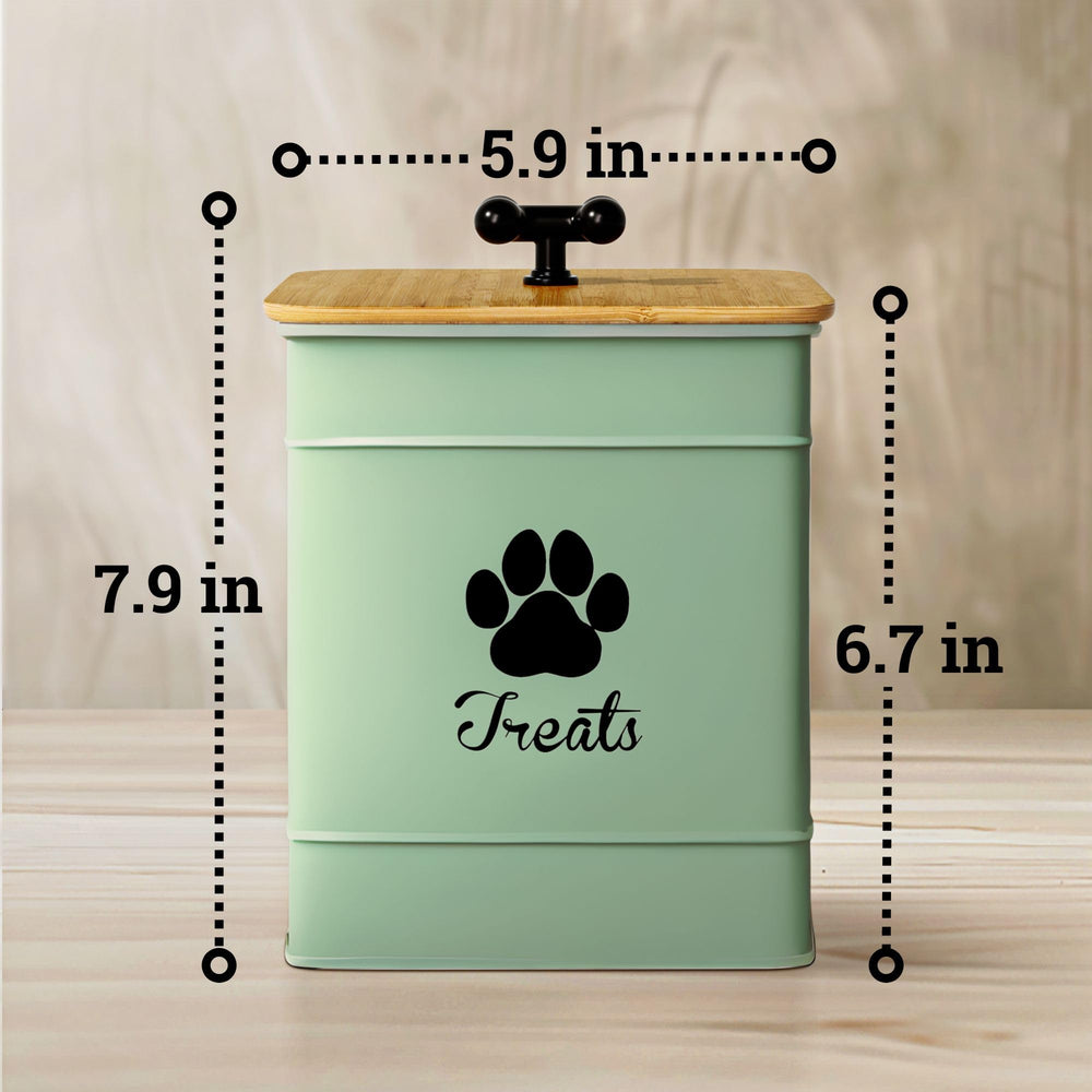 HB Design Co. powder-coated dog jar adds charm and practicality.