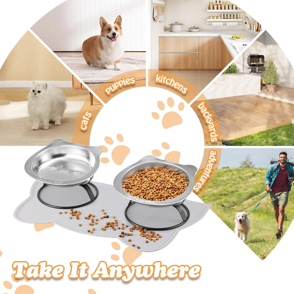 HBGmao-hao anti-slip food mat tray stabilizes bowls on any surface.