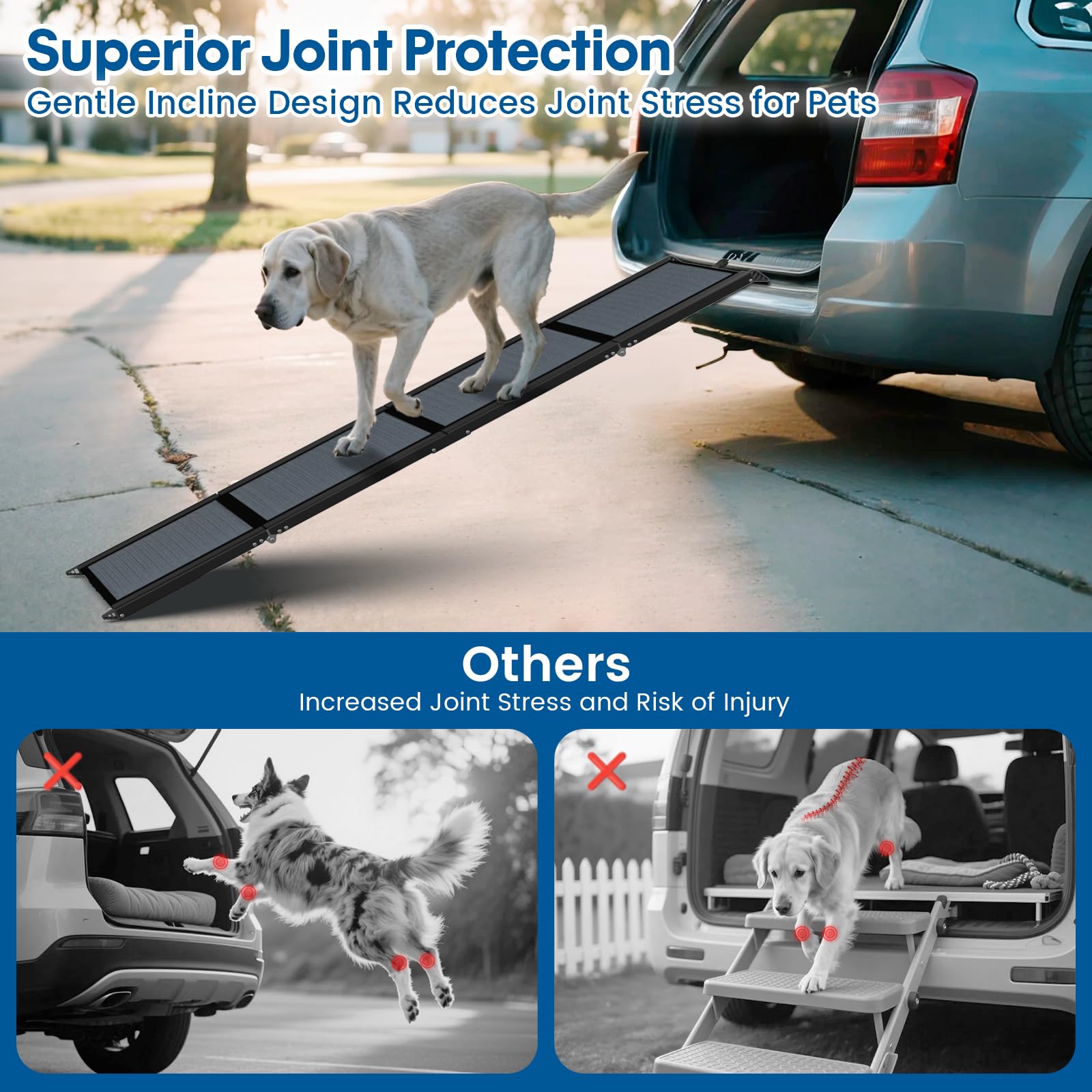 HBTower safety rope and stainless buckles add secure restraint for pets.