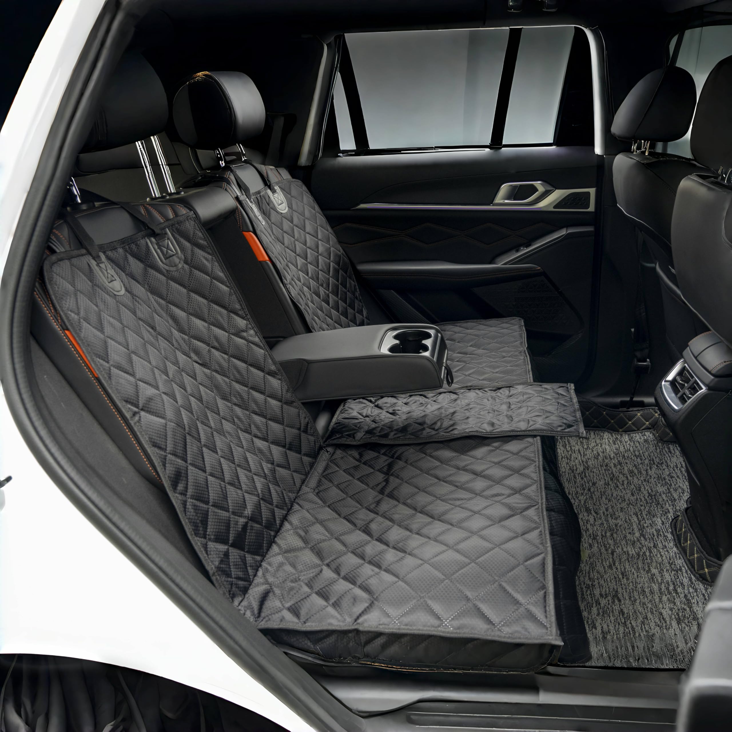 HCCW dog car seat cover back seat protects dry and clean with waterproof backing