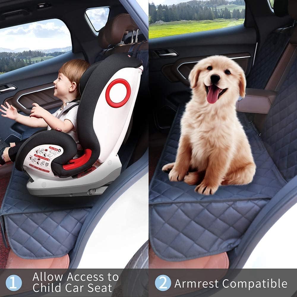 HCCW dog car seat cover front-side flaps shields doors and cushions against claws
