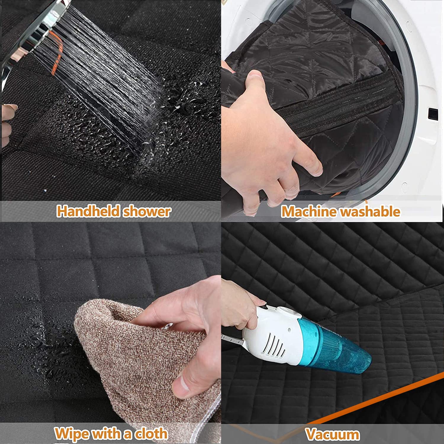 HCCW quick-release buckles simplify installation around headrests