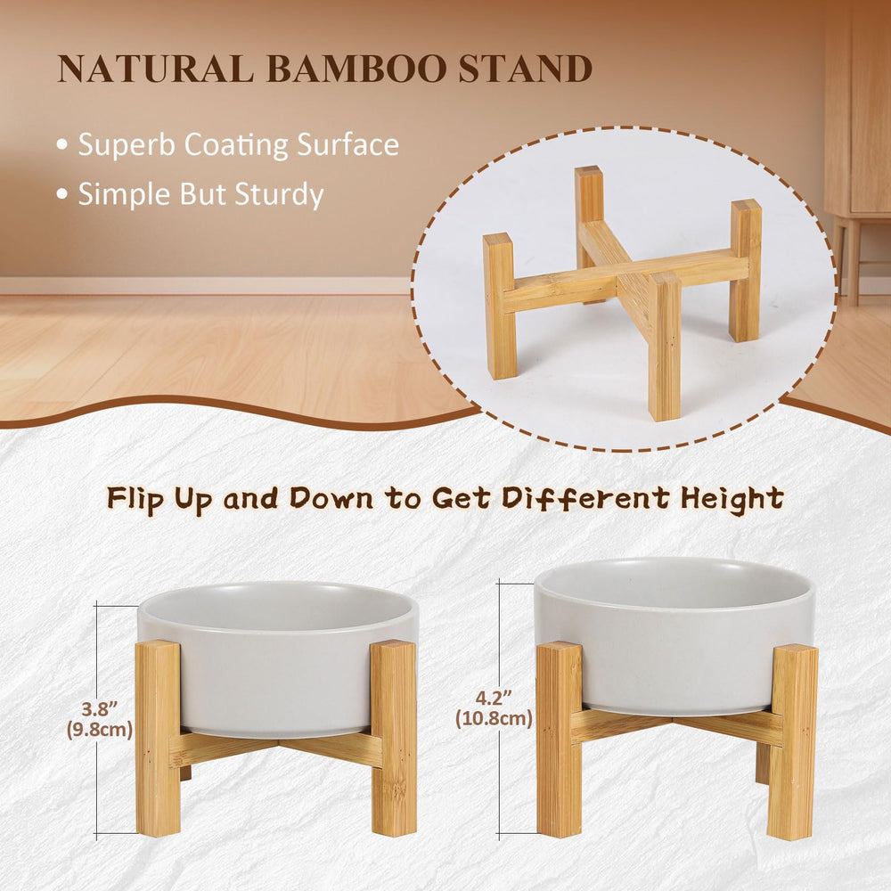 HCHLQLZ natural bamboo stand close-up highlights sturdy, anti-slip support.