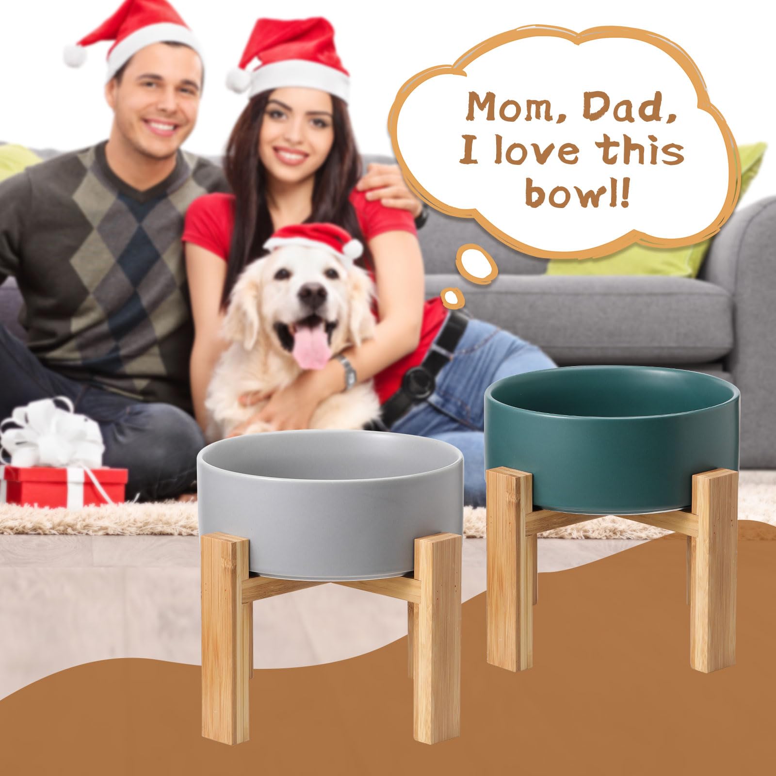 HCHLQLZ elevated dining setup supports convenient at-home feeding.